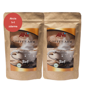 ABM Reishi 3v1 instantná káva – trstinová šťava 330g 1+1 zdarma doypack ANilab