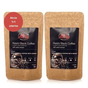 Reishi instantná káva extract doypack60g 1+1 zadarmo doypack ANilab